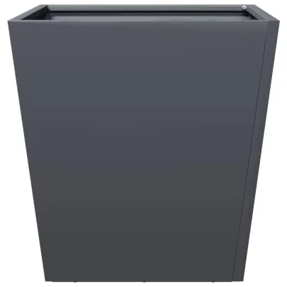 Jardinieră Grădină Antracit Oțel 40x40x40 cm - Livrare Gratuită