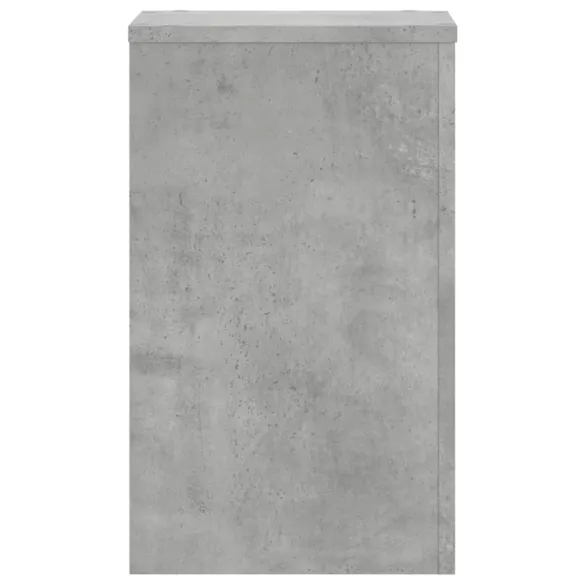 Suport Plante Gri Beton - 2 buc - 30x30x50 cm - Lemn