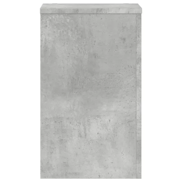 Suport Plante Gri Beton - 2 buc - 30x30x50 cm - Lemn