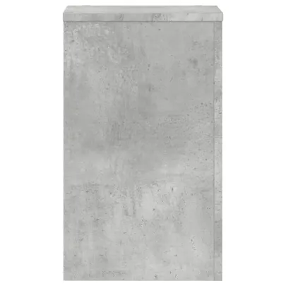 Suport Plante Gri Beton - 2 buc - 30x30x50 cm - Lemn