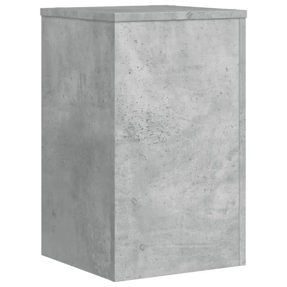 Suport Plante Gri Beton - 2 buc - 30x30x50 cm - Lemn