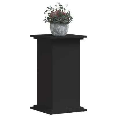 Suport de Plante Negru - Lemn Prelucrat, 60 kg Capacitate