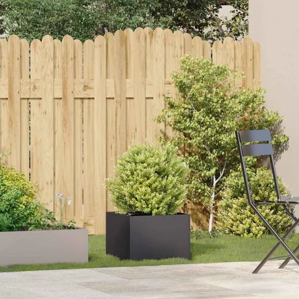 Jardinieră Oțel Negru 40x40x30 cm | Livrare Gratuită