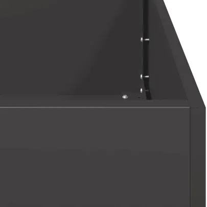 Jardinieră Oțel Negru 40x40x30 cm | Livrare Gratuită