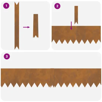Margini de gazon oțel corten | Delimitări rezistente la vreme