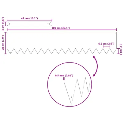 Margini de gazon oțel corten | Delimitări rezistente la vreme