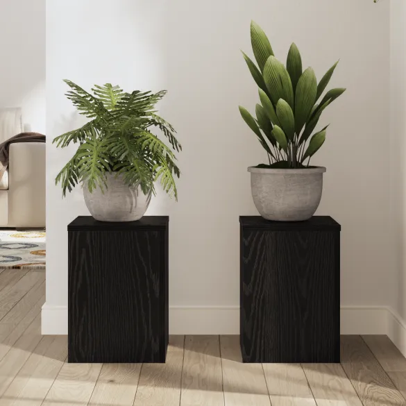Suporturi Plante Stejar Negru - Decor Modern Interior/Exterior