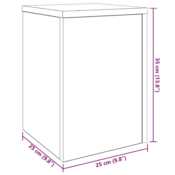 Suporturi Plante Stejar Negru - Decor Modern Interior/Exterior