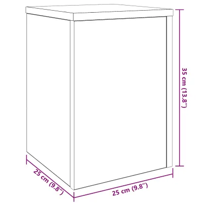 Suporturi Plante Stejar Negru - Decor Modern Interior/Exterior