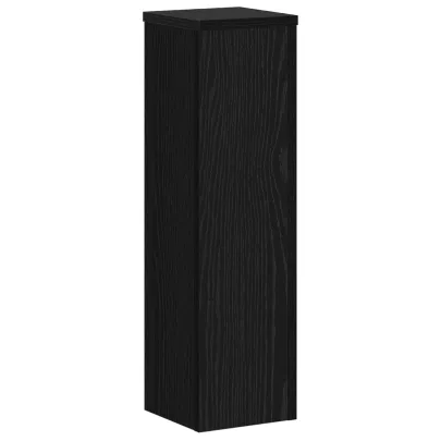 Suporturi Plante Stejar Negru 17x17x60 cm | 2 buc