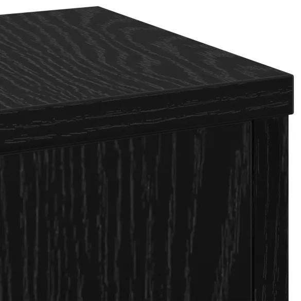 Suporturi Plante Stejar Negru 17x17x60 cm | 2 buc
