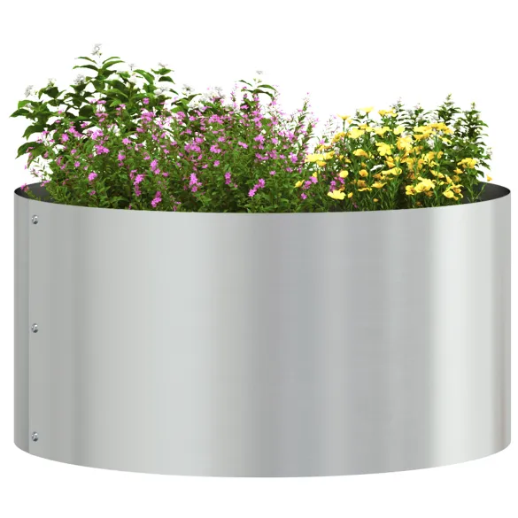 Ghivece Galvanizate Oțel 40cm | Set 5 Bucăți | Livrare Gratuită