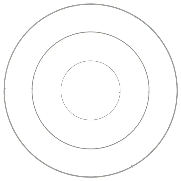 Ghiveci Metalic Ø 90 cm Oțel Galvanizat | Livrare Gratuită