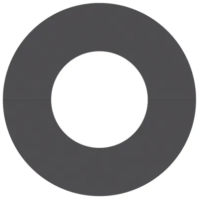 Ghiveci Metalic Negru 60 cm pentru Interior/Exterior