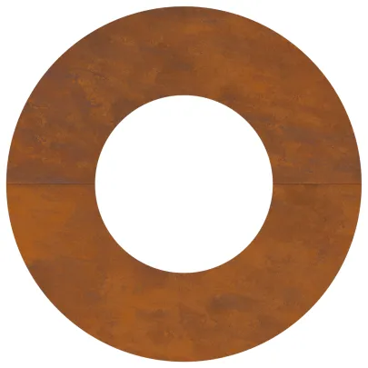 Ghiveci Oțel Corten Mare cu Inserții Decorative | Livrare Gratuită