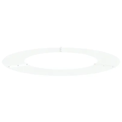 Ghiveci Metalic Alb Rotund 80 cm | Livrare Gratuita