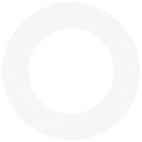 Ghiveci Metalic Alb Rotund 80 cm | Livrare Gratuita