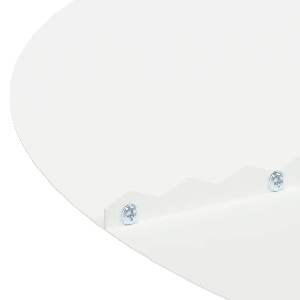 Ghiveci Metalic Alb Rotund 80 cm | Livrare Gratuita