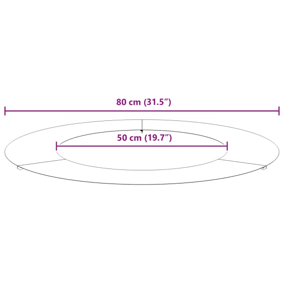 Ghiveci Metalic Alb Rotund 80 cm | Livrare Gratuita
