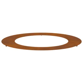Ghiveci Corten Mare Exterior cu Inserții Decorative | Livrare Gratuită 2