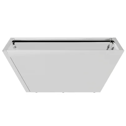 Ghiveci Metalic Oțel Inoxidabil 40x40x15 cm - Decor Plantă