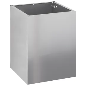 Vază Grădină Industrială Argintiu 50x32x40 cm Oțel 2