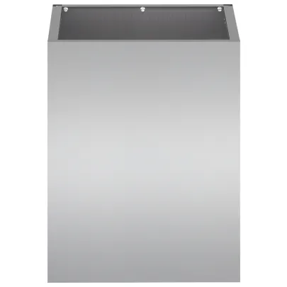 Vază Grădină Industrială Argintiu 50x32x40 cm Oțel