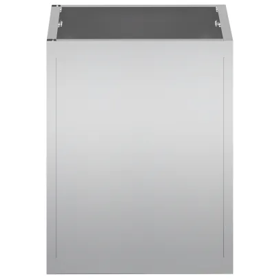 Vază Grădină Industrială Argintiu 50x32x40 cm Oțel