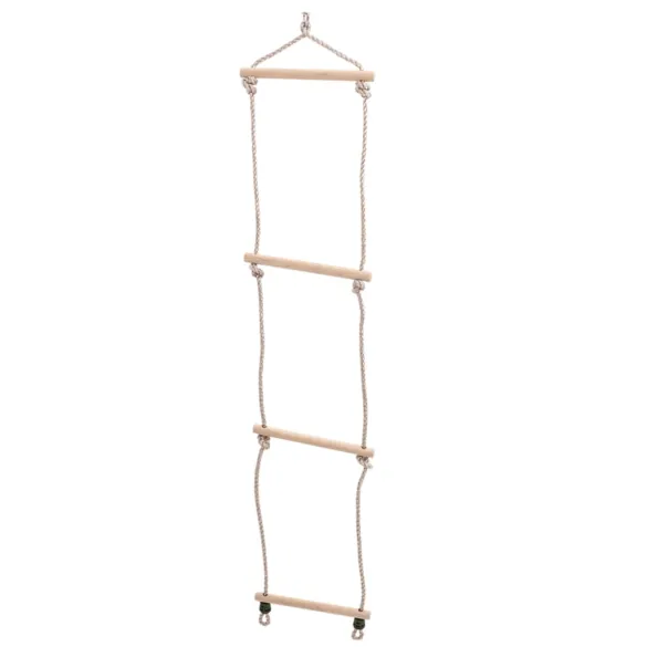 Leagăn cu scară din frânghie pentru copii - Albastru PE | Distracție sigură