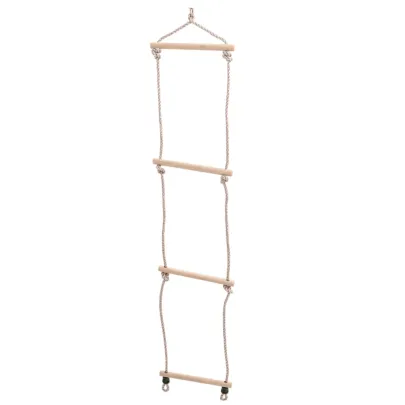 Leagăn cu scară din frânghie pentru copii - Albastru PE | Distracție sigură