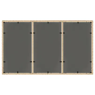 Masă Grădină Sticlă 150x90 cm - Poliratan - Livrare Gratuită