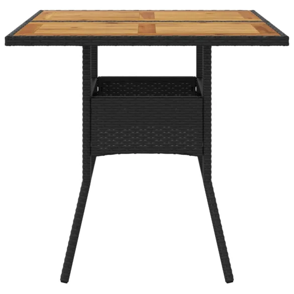 Masă Grădină Lemn Acacia Negru - Livrare Gratuită