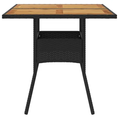 Masă Grădină Lemn Acacia Negru - Livrare Gratuită