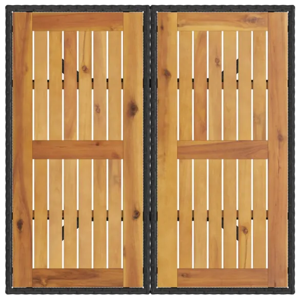 Masă Grădină Lemn Acacia Negru - Livrare Gratuită