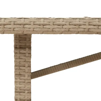 Masă Grădină Lemn Acacia 190x80 cm - Poliratan Rezistent