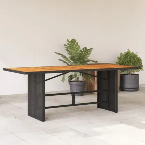 Masă Grădină Lemn Acacia Negru - Livrare Gratuită