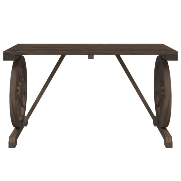 Masă Grădină Lemn Masiv de Brad - 115x55x65 cm