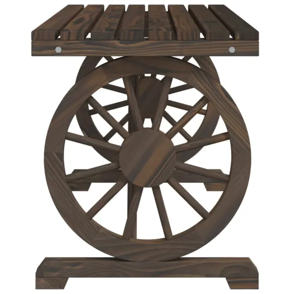 Masă Grădină Lemn Masiv de Brad - 115x55x65 cm