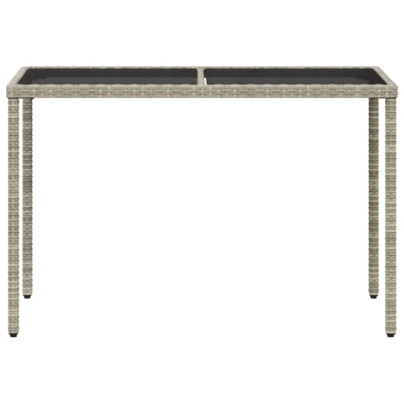 Masă Grădină Sticlă Gri - Mobilier Exterior Durabil