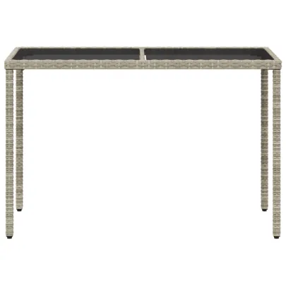 Masă Grădină Sticlă Gri - Mobilier Exterior Durabil