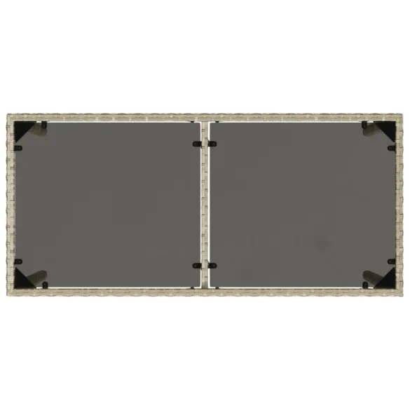 Masă Grădină Sticlă Gri - Mobilier Exterior Durabil