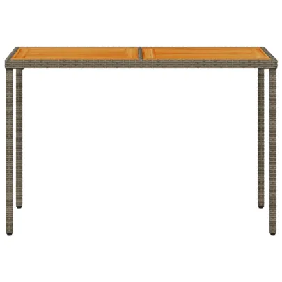 Masă Grădină Lemn Acacia - Poliratan - Livrare Gratuită