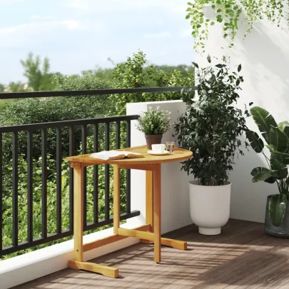 Masă Balcon Pliabilă Lemn Acacia | Livrare Gratuită