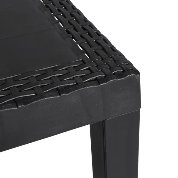 Masă de Grădină Antracit - PP - Livrare Gratuită