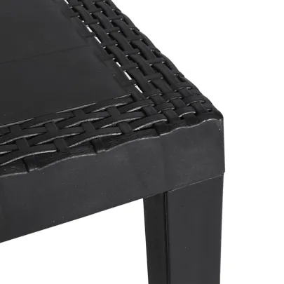 Masă de Grădină Antracit - PP - Livrare Gratuită