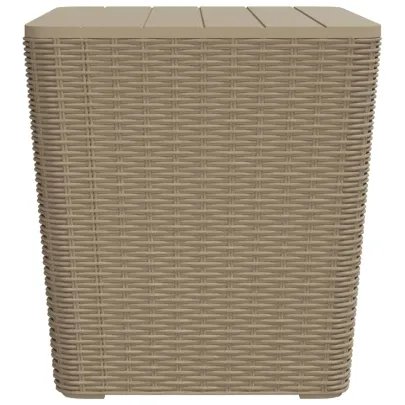 Masă Grădină cu Capac Detașabil - Maro Deschis - Polipropilenă