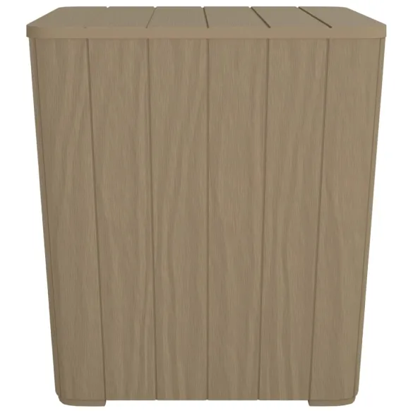 Masă Grădină cu Capac Detașabil - Maro Deschis - Polipropilenă