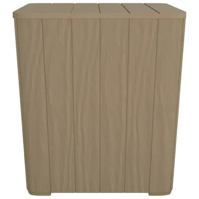 Masă Grădină cu Capac Detașabil - Maro Deschis - Polipropilenă