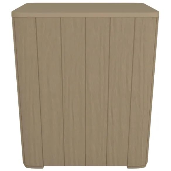 Masă Grădină cu Capac Detașabil - Maro Deschis - Polipropilenă