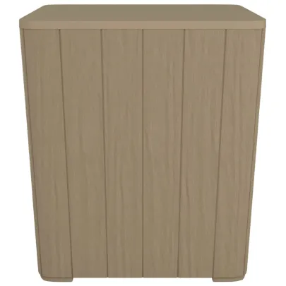 Masă Grădină cu Capac Detașabil - Maro Deschis - Polipropilenă